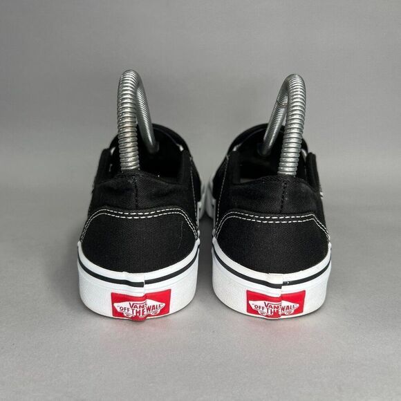 Vans Shoes Women's‎ Size 7 Black Canvas Low Slip On Skate Sneakers - Picture 5 of 11